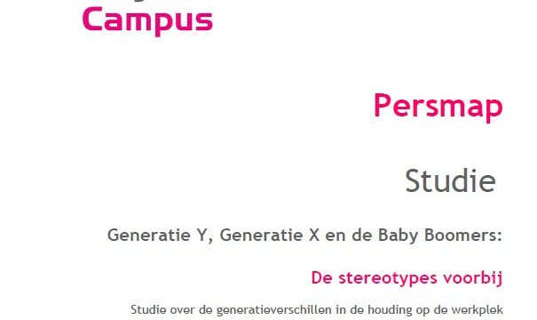 studie Generaties, persmap