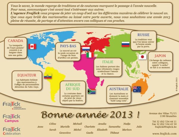 carte de nouvel an 2013 de l'agence Frajlick