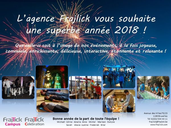 carte de nouvel an 2018 de l'agence Frajlick