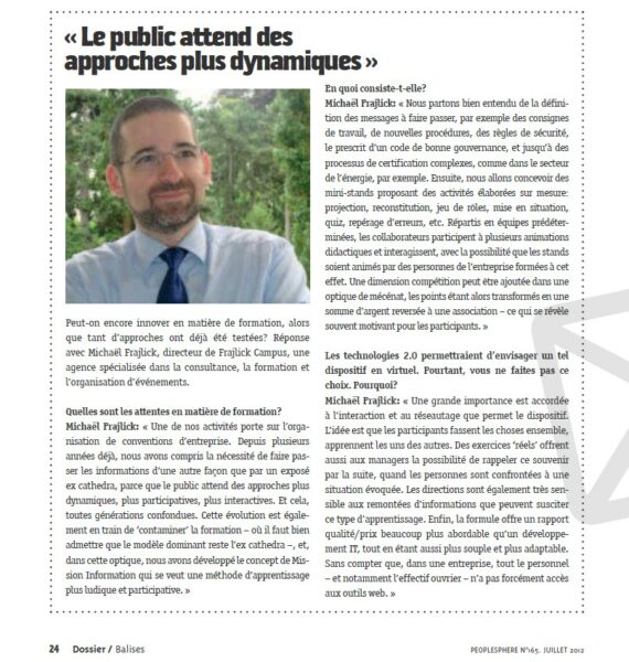 article magazine peoplesphere sur concept mission information